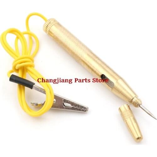 Diagnostic Tool DC 6V 12V 24V Copper Car Light Circuit Tester Lamp Voltage Test Pen Detector Probe Light System Test Probe Lamp