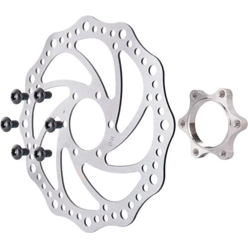 Hot-Bike Brake Disc Rotor 160mm Stainless Steel Road Bike Disc Brake Accessories with 48mm Flange Diagonal Hole