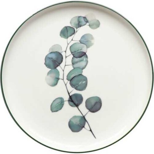4PCS Green Plants Porcelain Dinner Plate 8 inch Tableware Wholesale Green Plants Ceramic Dessert Plate Dinnerware Cake Plate