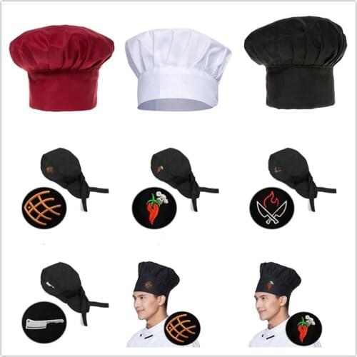 Chef Kitchen Hat Unisex Men Women Chef Waiter Uniform Cap Cooking Bakery BBQ Grill Restaurant Cook Work Hat Chef Cap Hat