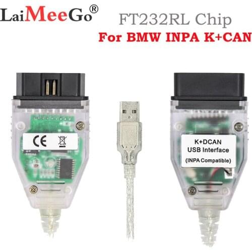 For BMW Cable K CAN INPA K+CAN INPA With FT232RL Chip OBD2 Cable Diagnostic Tool INPA K DCAN USB Interface With Switch