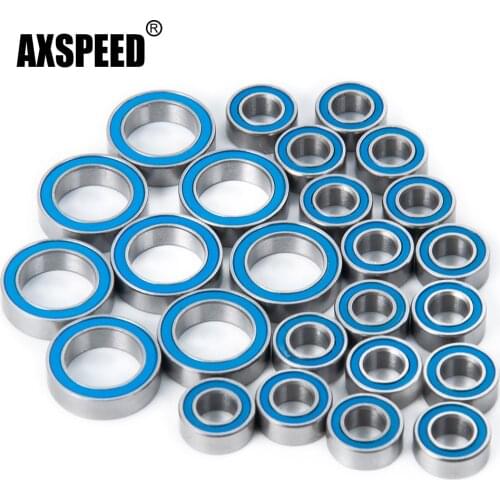 AXSPEED 25Pcs Wheel Hub Sealed Bearing Kit for Redcat Gen7 1/10 RC Crawler Car Model Upgrade Parts