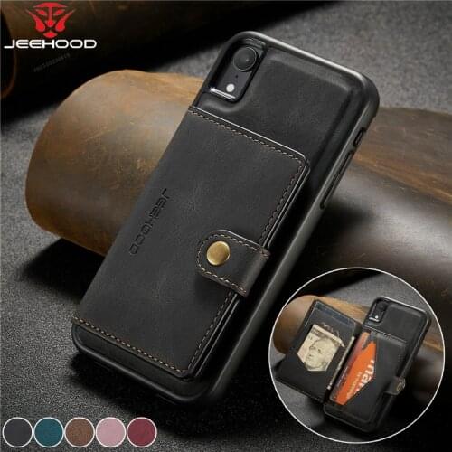 Flip Leather Wallet Phone Case for iPhone XR X XS Max 12 Mini 11 Pro SE 2020 8 7 Plus Magnetic Purse Card Back Cover Coque Etui