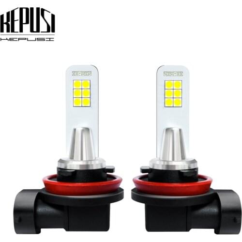 2x H11 H8 H9 Led Bulb Fog Lamp 3030 12SMD Auto Car Motor Truck Driving Daytime Running Light LED Bulbs 12V 24V for Cars White