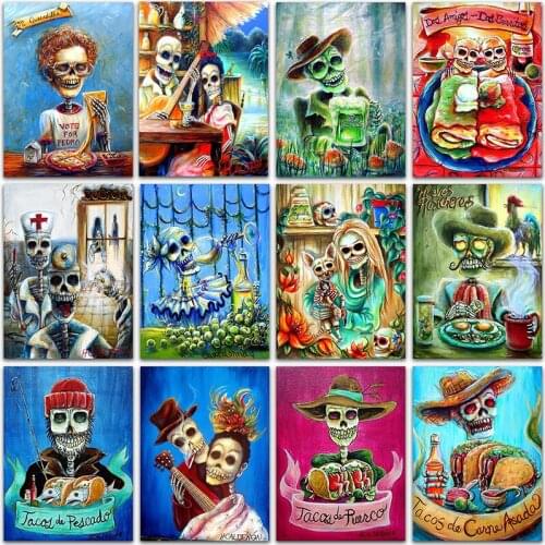 5D DIY Diamond Painting kit Halloween ghost Full Square&Round Diamond embroidery Cross stitch Diamond mosaic paint home decor
