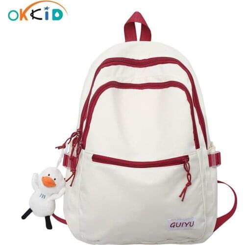 Женские белые рюкзаки OKKID China At AliExpress