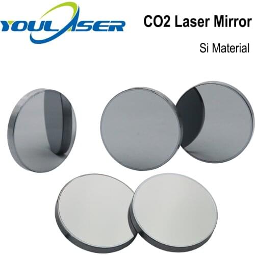 Co2 Laser Si reflective Mirrors for Laser Engraver Gold-Plated Silicon Reflector Lenses Dia. 20 25 30 38.1 50.8mm