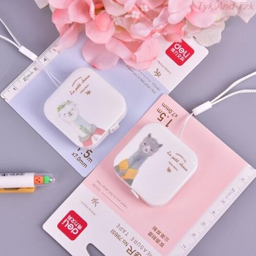 150cm Portable Children Height Ruler Centimeter Inch Roll Tape Alpaca Tape Measure Retractable Ruler Girls Gifts Leather Ruler
