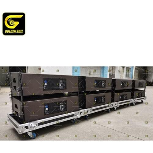 Goldensoil Audio KR210 Double 10'' Line Array Speaker Modular Active 10 Inch Line Array Speaker Pa Sound System
