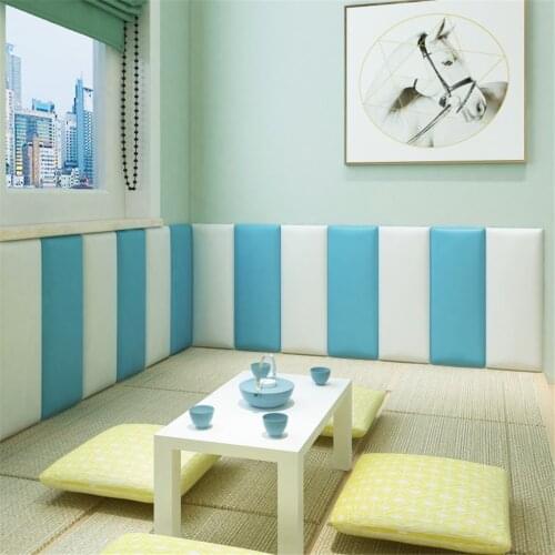 Anti-collision soft tatami back wall cushion pad wall sticker anti-bump decoration self-adhesive background wall