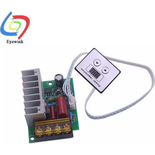 4000W 220V AC SCR Voltage Regulator Dimmer Electric Motor Speed Temperature Controller + Digital Meters For Water Heater Motors