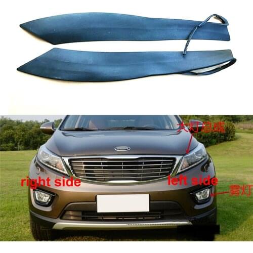 For Kia Sportage R 2014-2017 Headlight Rubber Sealing Strip Trim Headlamp Decorative Strip Waterproof Strip
