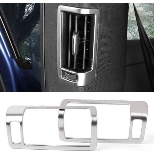 Silver Interior Air Vent Outlet Cover Protector Trim Decoration For Volvo XC60 2th Generation 2018 / XC90 2015 2016 2017 2018