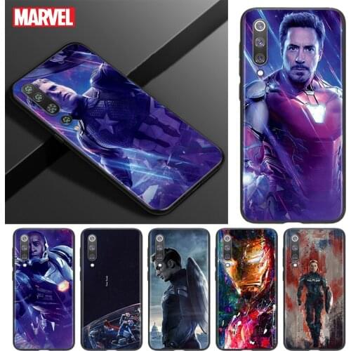 Silicone Cover Avengers super hero cool For Xiaomi Mi 11 10T 10 9T 9 8 Note 10 Lite Pro Ultra 5G Black Soft Phone Case