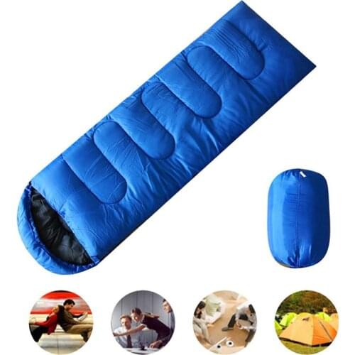 Sleeping Bag Cotton 3 Season Outdoor Camping Hiking Traveling Envelope Warm & Cold Waterproof Portable Sleeping Bag 210*75cm