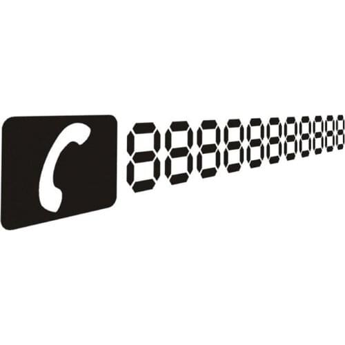 29*3.5CM Reflective Temporary Parking Card Car Sticker Move The Car Parked Car Supplies Number Card Stickers CT-323