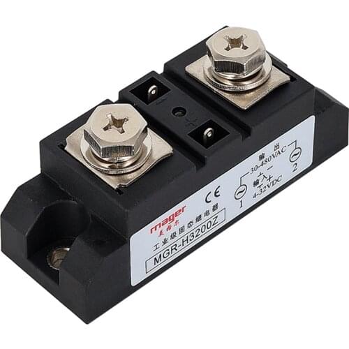 200A SSR-200A Industrial MGR-H3200Z Input 4-32VDC Output 30-480VAC industrial ssr relay 200A With Free Shipping