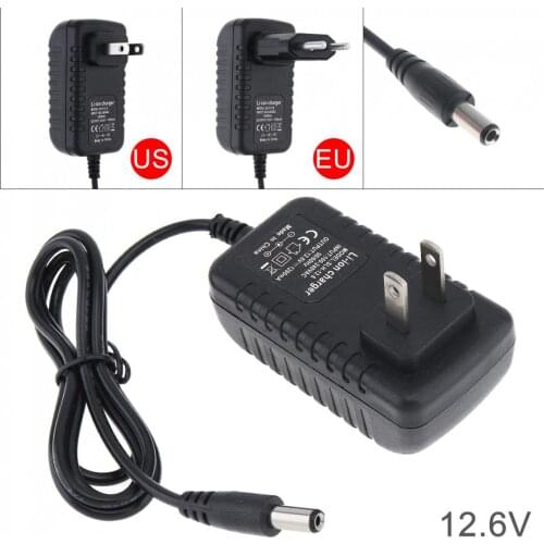90cm Durable Universal DC 12.6V Portable Lithium Battery Rechargeable Charger Support 100-240V Power Source