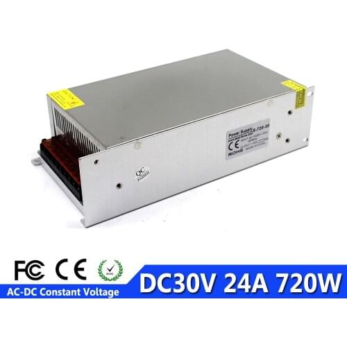 Universal Switching Power Supply DC 30V 24A 720W Driver Transformers 220V 110V AC To DC30V Smps for CNC Machine Stepper Motor