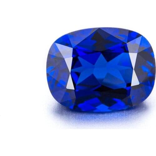 Zhanhao Jewelry Hand Made Cushion Cut Loose Sapphire Corundum Gemstone Natural Blue Sapphire Price Per Carat