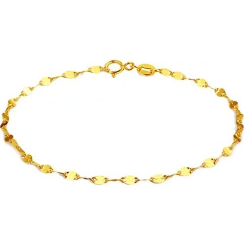 XF800 Real 18k Solid Gold Bracelet Fine Jewelry Pure AU750 White Gold Chain Four Clover For Women Wedding Gift B500