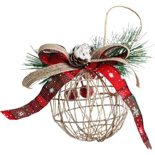 1PC 8CM Christmas Balls Hanging Decoration Hollow Ball Ornaments Xmas Tree Decorations For Gifts Festive Party Supplies