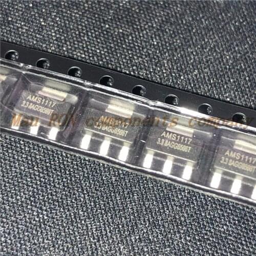 10PCS/LOT AMS1117-3.3 AMS1117 AMS1117-3.3V SOT223 SOT-223 VOLTAGE REGULATOR SMD New original In Stock