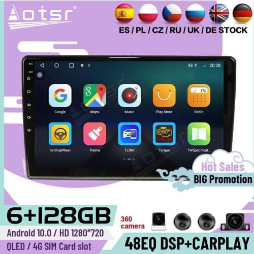 128G Carplay Multimedia Stereo Android 10 Player For Toyota Wish 2009 2010 2011 2012 GPS Navi Car Radio Video Receiver Head Unit