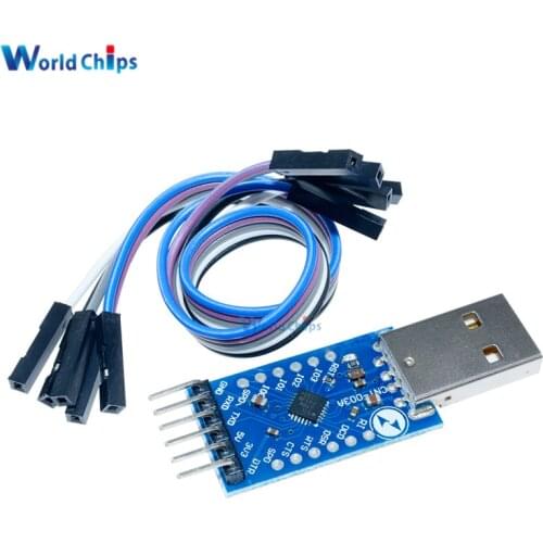 2PCS USB 2.0 to TTL UART 6PIN Module Serial Converter CP2104 STC PRGMR Than CP2102