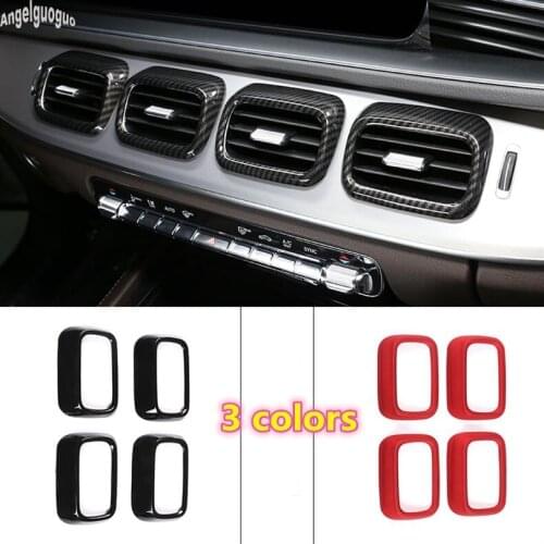 3 color For Mercedes Benz GLE GLS class 2020-21 350 450 Car Center console Air Conditioning outlet frame decoration vent sticker