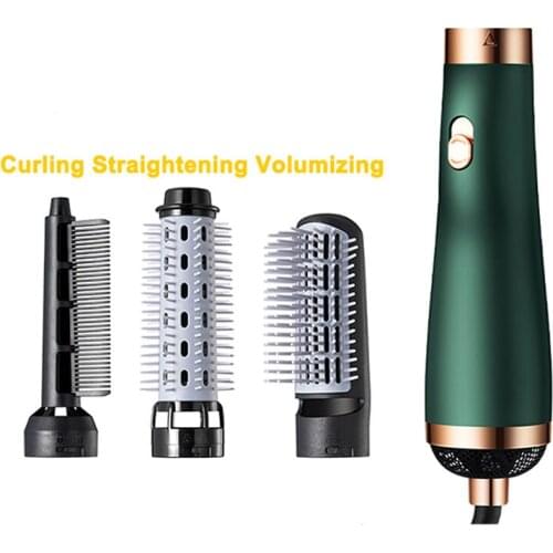3 in 1 Ionic Hair Dryer Brush Volumizer Hot Air Brush 3 Modes Hair Straightener Comb Curler Hairdryer Brush For Hair