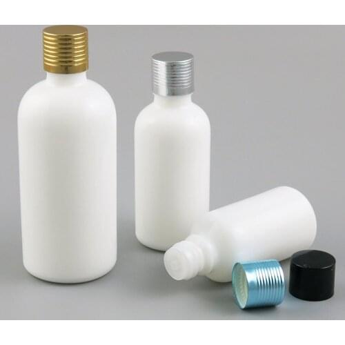 360 x 30ml 50ml 100ml Essential Oil Portable White Jade Bottles With Aluminum Cap For Liquid Reagent Pipette Bottle Travel Vials