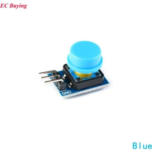 5Pcs Big Key Module Light Touch Switch Module Big Button Sensor Board with Blue Hat for Arduino Electronic Diy PCB 12X12MM