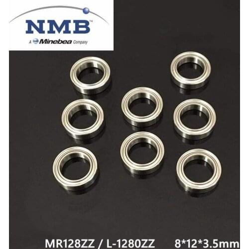 50/100pcs high quality high speed NMB Minebea MR128ZZ L-1280ZZ 8*12*3.5mm deep groove ball bearing ABEC-5 8x12x3.5mm
