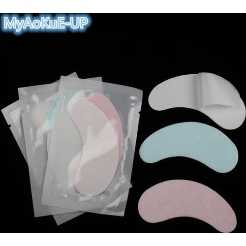 50 pairs Transparent Eyelashes Patches For Eyelash Extension Makeup Professional Grafted Lashes Tools Paper Patches Eye Tips