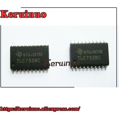 50pcs /lot TLC7528C TLC7528 TLC7528CPWR DUAL 8-BIT MLTPLY DAC 20SOP DAC 2-CH R-2R 8-bit 20-Pin SOIC Tube