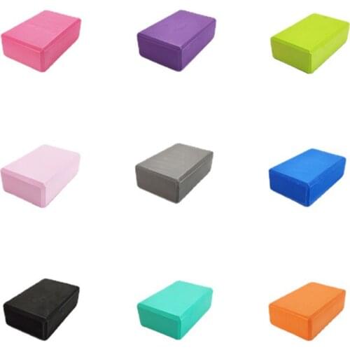 EVA Foam Yoga Block Props Brick Gym Pilates Yoga Column Back Exercise BodyBuilding Fitness Sport Workout Equipment for Home