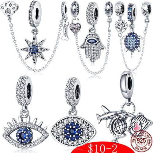 2020 New 100% Real 925 Sterling Silver Fish Girl Boy Charm Bead Fit Original Pandora Bracelets DIY Jewelry For Women Gift