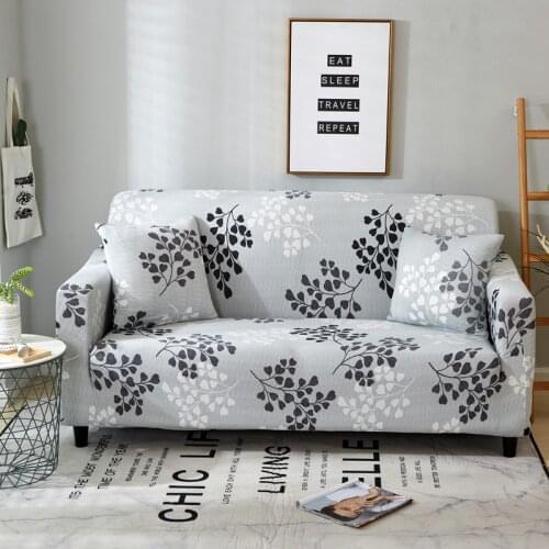 Leaves pattern Sofa Cover Slipcovers Elastic All-inclusive Couch Case for L Shape Sofa Loveseat Chair L-Style Sofa Case