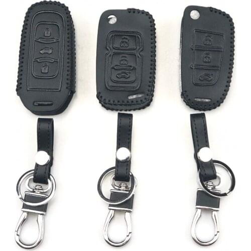 Car Leather Key Case cover keychain For Geely X7 Vision SC7 MK Cross Gleagle BOUNS M11 INDIS VERY GX7 SX7 ARRIZO