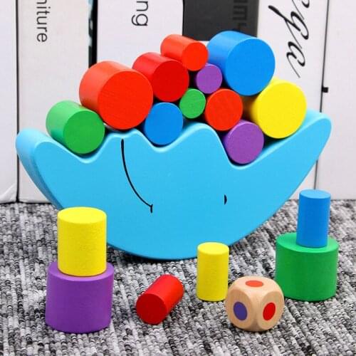 Building Blocks Toys Wooden Kids Girls Building Blocks Sensory Toys Boys Children Juguetes Educational Toys BK50JM