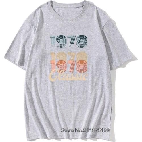 Grey Tees Mr Robot Portal Mens T Shirt Vintage 1978 Retro Classic 70s 40 birthday Custom Summer Tops T-Shirt Fashion