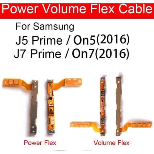 On/Off Power Volume Side Button Flex Cable For Samsung Galaxy J7 Prime/ On7 (2016)/ J5 Prime/ On5 (2016) G570 G610 Repair Parts
