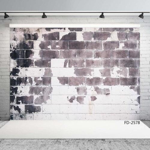 Grunge Peeling Fading Brick Wall Backdrop Baby Children Young Portrait Scenic Photography Background Photocall Photo Studio Prop