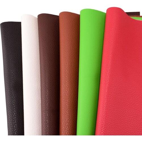 20X15cm New PU Artificial Leather Fabric Soft Faux Leather For Sewing Bag Clothing Sofa Car DIY Handmade Material Solid Color