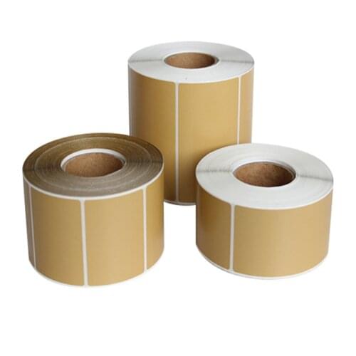 Adhesive kraft sticker color thermal paper 100*100*80*40*30 self-adhesive label barcode printable and handwritten paper