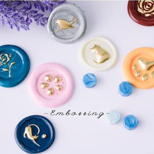 Round Small Fat Cat Wax Seal Embossed Animal Seal Gift Envelope Wax Stamp Wedding Invitation DIY Seal