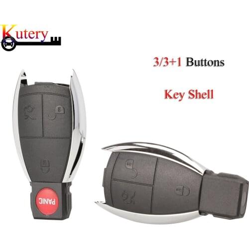 Kutery Remote Car Key Shell For Mercedes Benz 1998-2012 A B C E G R S Class CL CLK CLS GL 3/4 Buttons Key Case