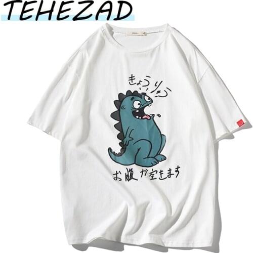 Mens T-Shirt 2021 Spring and Summer New Long-Sleeved 100% Cotton O-Neck Blouse Cute Print Large Size High Quality Female