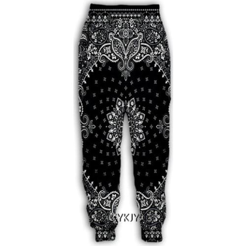 New Bandana Pattern 3D Print Causal Clothing Fashion Men Women Tracksuits Crewneck Hip Hop Pants Plus Size S-7XL streetwear men